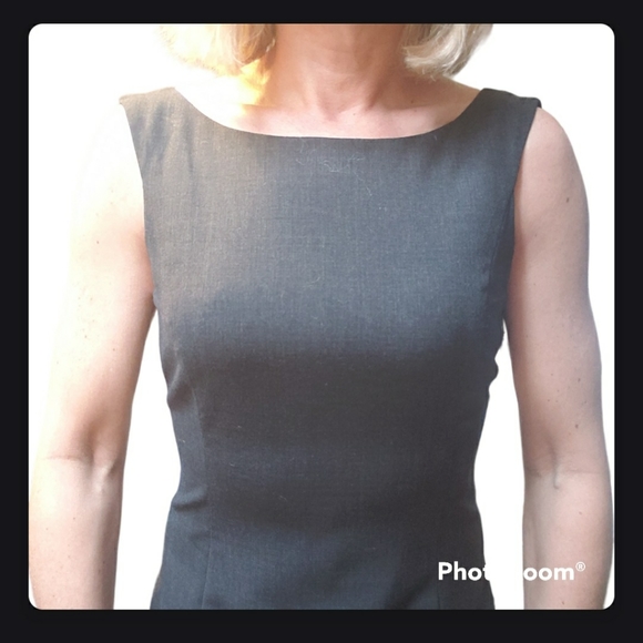 Shin Choi | Sheath Charcoal Black Dress Size 6 - Picture 6 of 9